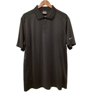 SALE Nike Men's Golf Dri-FIT Performance Polo Shirt Black Short Sleeve - XL